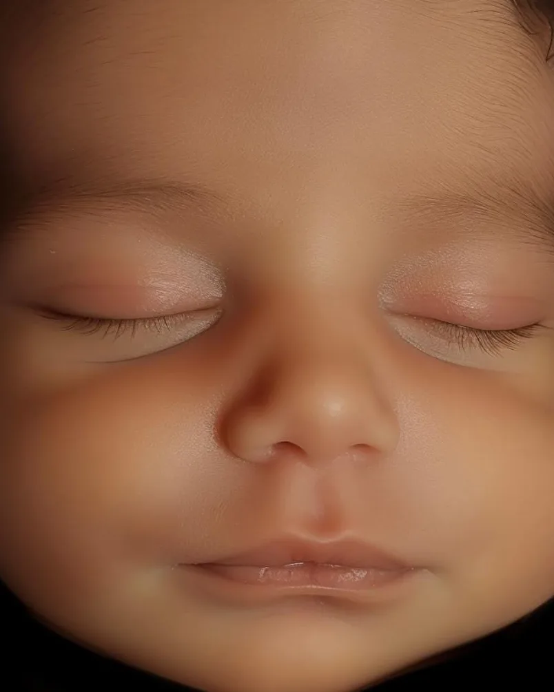 AI baby portrait made from that scan