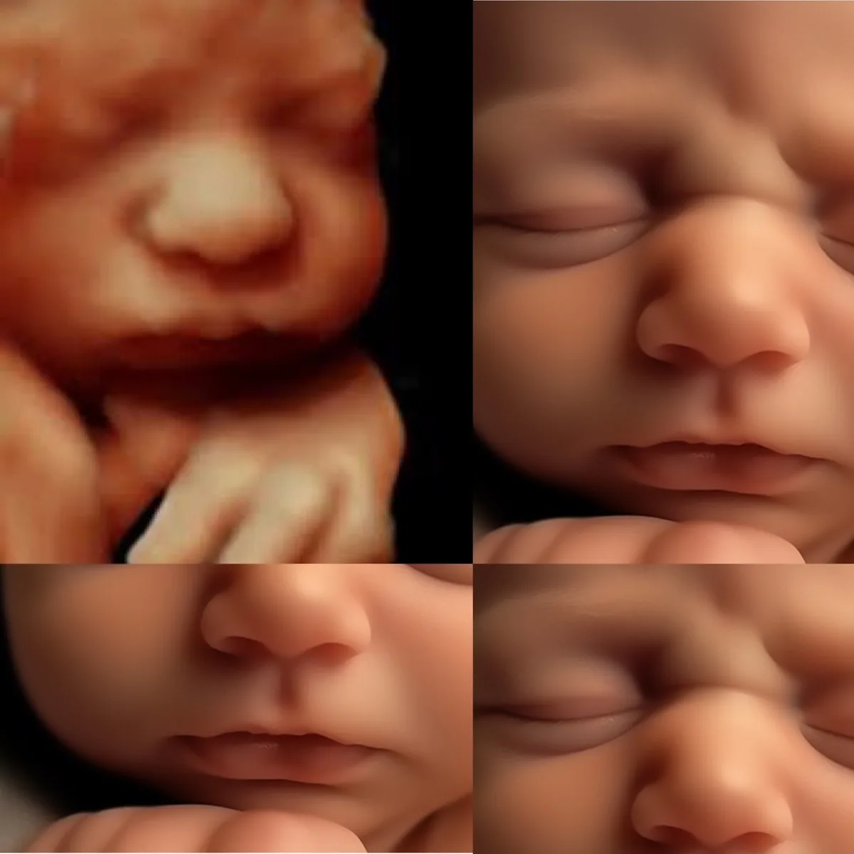 Scans and portraits side by side